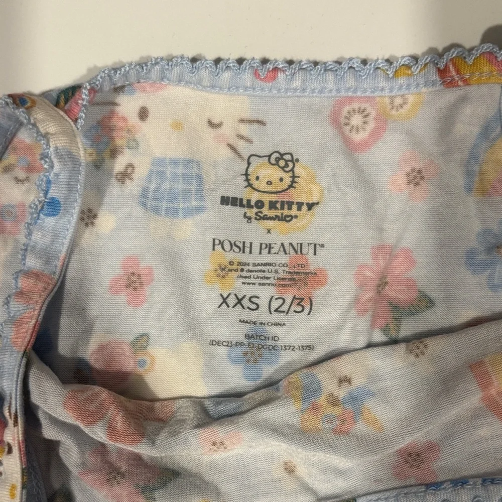 Hello Kitty x Posh Peanut Blue Floral & Rainbow Tank Camisole - Picture 2 of 3